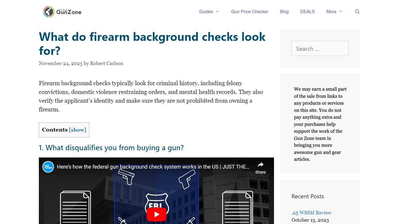 What do firearm background checks look for? | TheGunZone