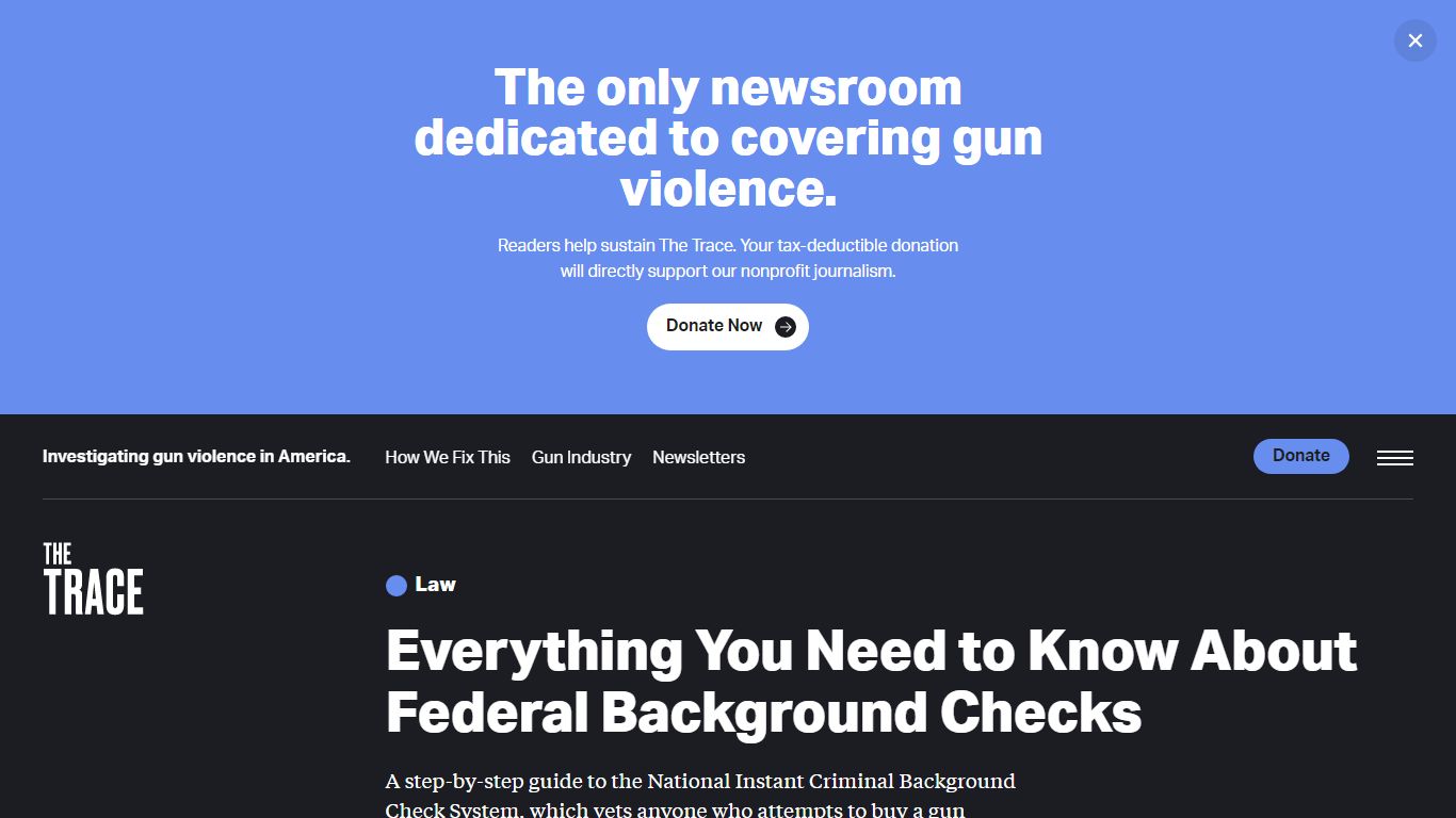 How a Federal Gun Background Check Works - The Trace